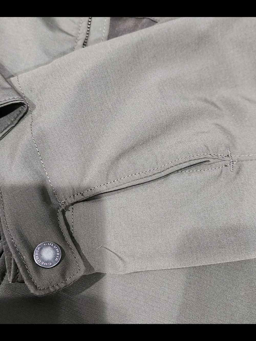 Columbia Olive Lightweight Zip Jacket
